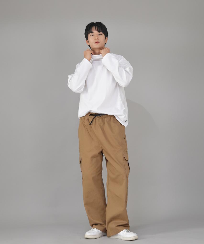 Seinteukeulu Rivet Fix Ex Wide Cargo Pants Rec-360 Camel