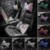 1Pcs Diamond  Bowknot Car Neck Pillow  Auto Headrest Seat Support Waist Pillows Car Accessories For Women