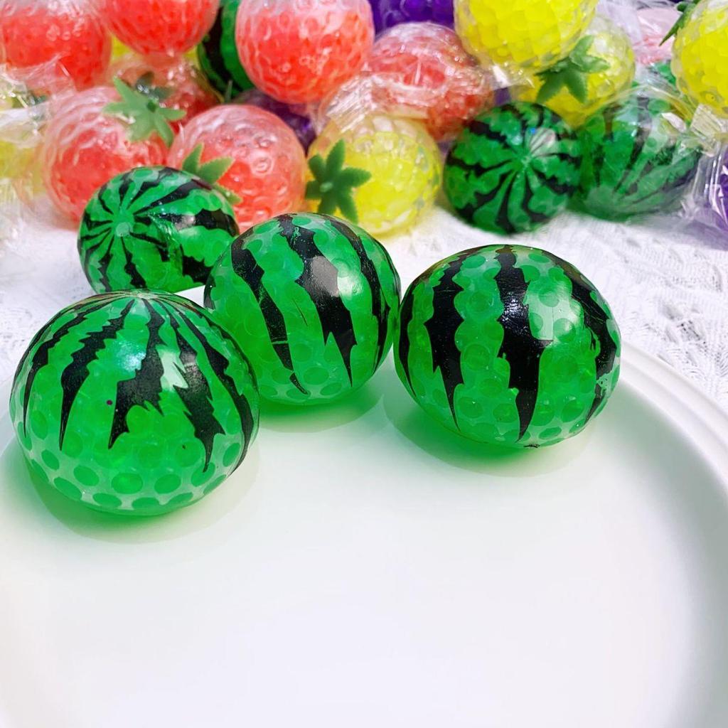 2PCS Fruit Squishy Stress Balls for Kids Strawberry Watermelon Squeeze Toys Dough Ball Fidget Toys for Anxiety Relief