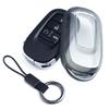 Slim Car Key Fob Case Cover Keychain For Honda Civic Accord CR-V HR-V ZR-V Pilot Vezel Odyssey CRV HRV ZRV Black Transparent