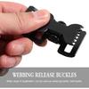 EXCEART 5pcs Webbing Clip Metal Clips Heavy Duty Luggage Strap Backpack Webbing Clamp Buckle Bracelet Iron