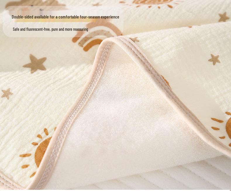 Washable Large Incontinence Pad: Waterproof, Breathable Cotton Bed Sheet for Newborns & Menstrual Use