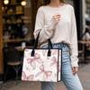 Cute Pink Bow Printed Tote Bag Fashion Casual Large Capacity Handbag for Ladies Daily Use