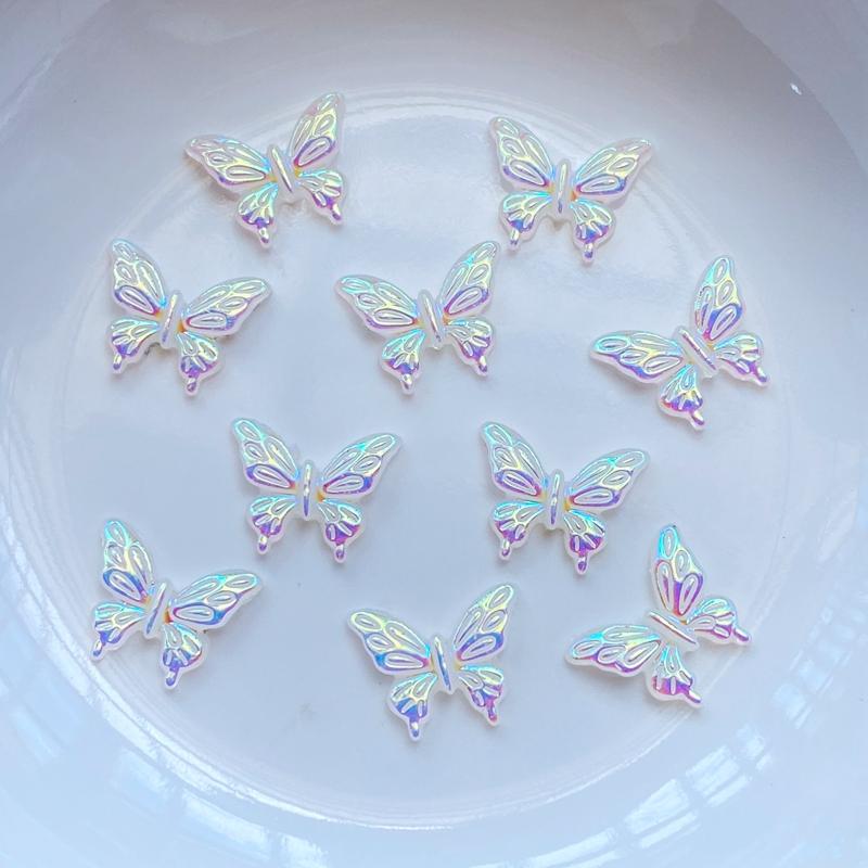 

100Pcs New Cute Mixed Mini Shiny Butterfly Flat Back Resin Cabochons Scrapbooking DIY Jewelry Craft Decoration Accessorie