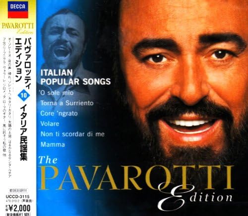 

CD LUCIANO PAVAROTTI Italian Folk Songs UCCD3115 UNIVARSAL 2002 Japan Classical Used