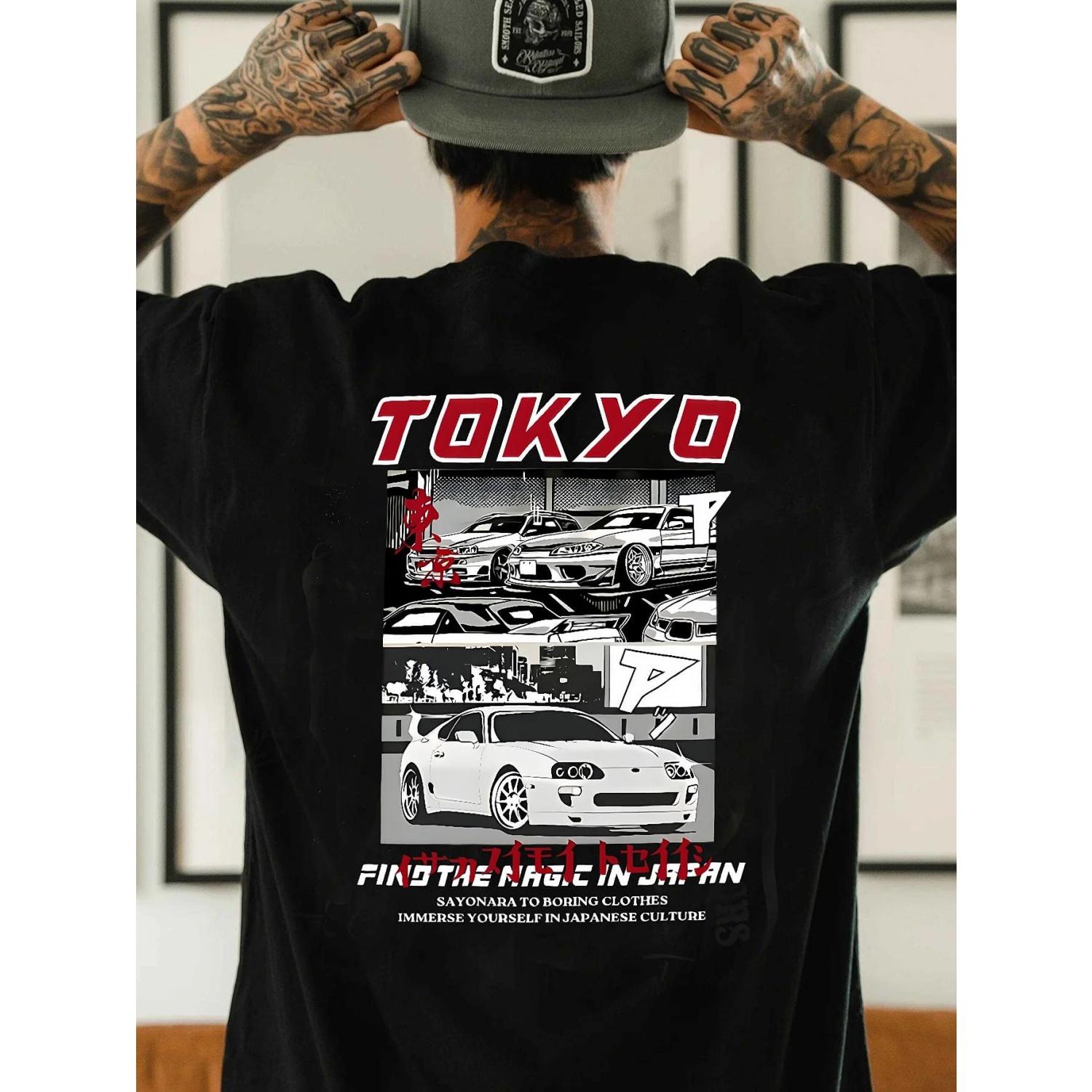 

Letter Pattern Printed T-shirt Men s Summer Casual Versatile Comfortable Loose Short-sleeved Crew Neck Top Men s Clothing XXXXXL чорний