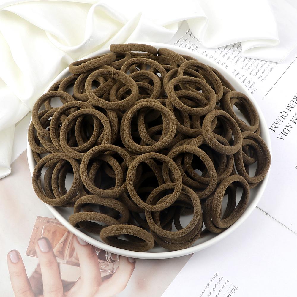 51 Colors Basic Elastic Hair Band for Girls 20/30/50PCS 4cm Simple Solid Color Headband Women Hair Accessories Scrunchies Holder