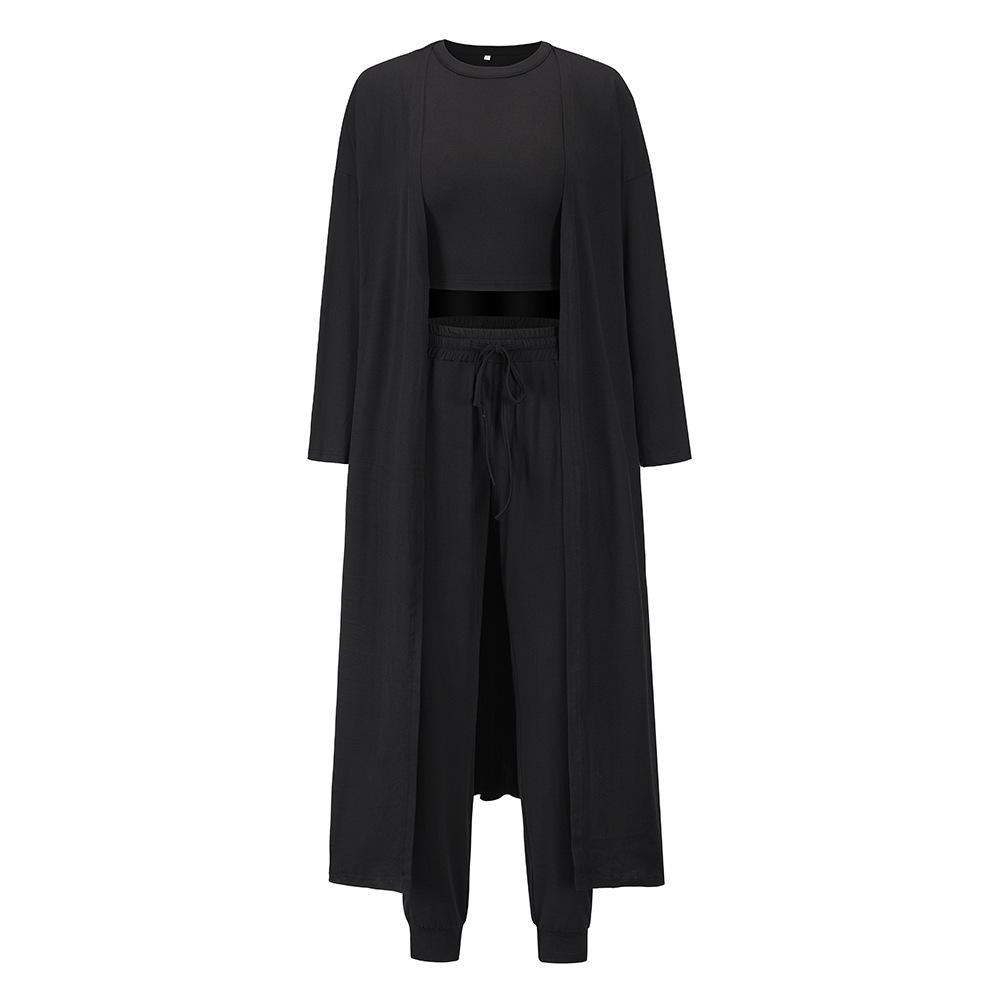 Southeast Asia 2025 Women's Slim Fashion European/American Set: Temperament Vest & Long Pants Three-Piece