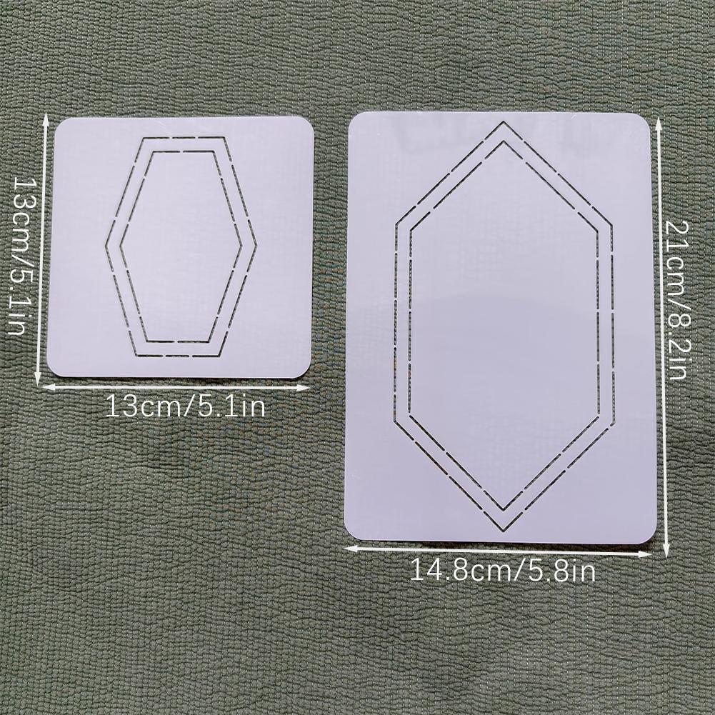 Quilt Templates Stencils Embroidery Patchworks Sewing Craft Templates For DIY Crafting Art