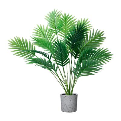 Artificial Areca Palm Plant Fake Tropical Palm Tree UV Resistant Faux Green Plant for Sunday Floral Arrangement Hawaiian Luau Jungle Beach Party Decor