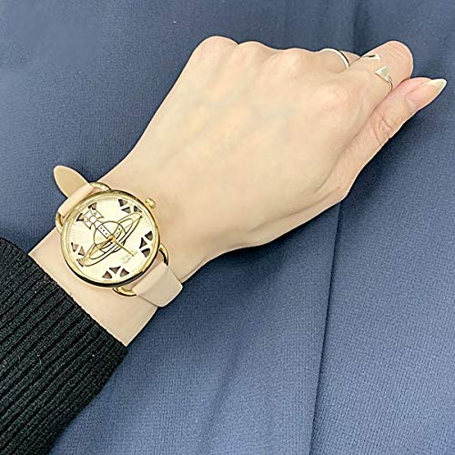 Vivienne Westwood Women's Orb Leather Watch (VV163BGPK Pink) Available In 3 Colors [Parallel Import]