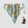 Korean Fashion Versatile Women S Printed Square Scarf