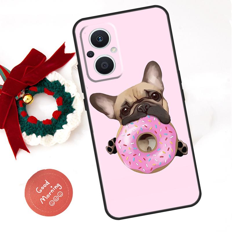 

French Bulldog Dog Funda For OPPO Reno 8 Lite 10 11 12 13 14 Pro 11F 12F 13F 14F OPPO Find X8 X5 X6 X9 Pro Case OPPO Reno14 F