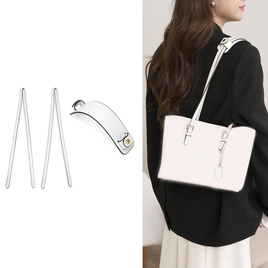 31in Shoulder Bag Strap Tote Bag Belt Solid Color PU Leather Belt with Shoulder Pad Replacement DIY Purse Bag Accessory