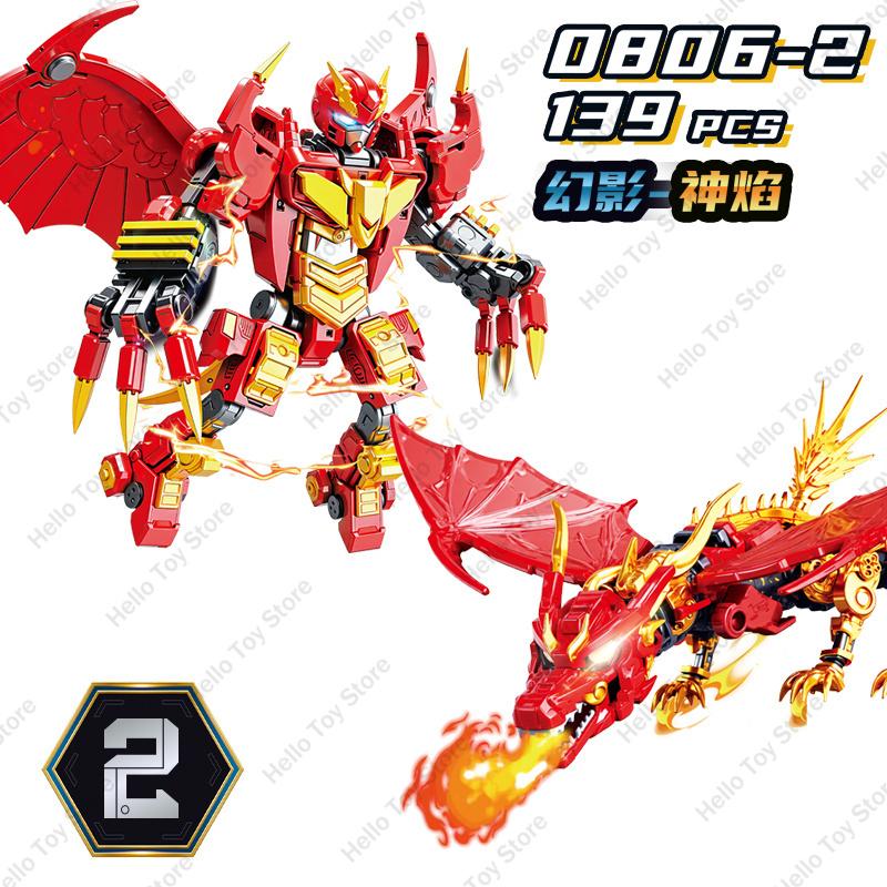 

2025 Ллойд Ниндзя Дракон Механическая Броня Модель Экшн-Фигурка Конструктор Классическая Война Ниндзя Мультфильм Аниме Кирпичики Детские Игрушки Подарки