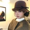 Elegant Hepburn Style Topper Hat French Style Wool Fisherman Hat Woolen Bucket Hat  Streetwear