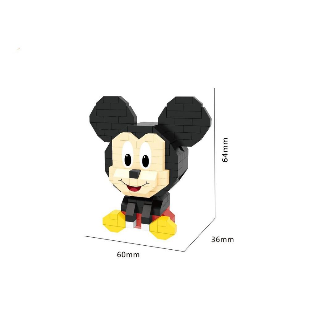 Cute Granular Building Blocks, Mickey Mouse, Minnie, And Duck Building Block Assembly Toys, Suitable For Boys And Girls'