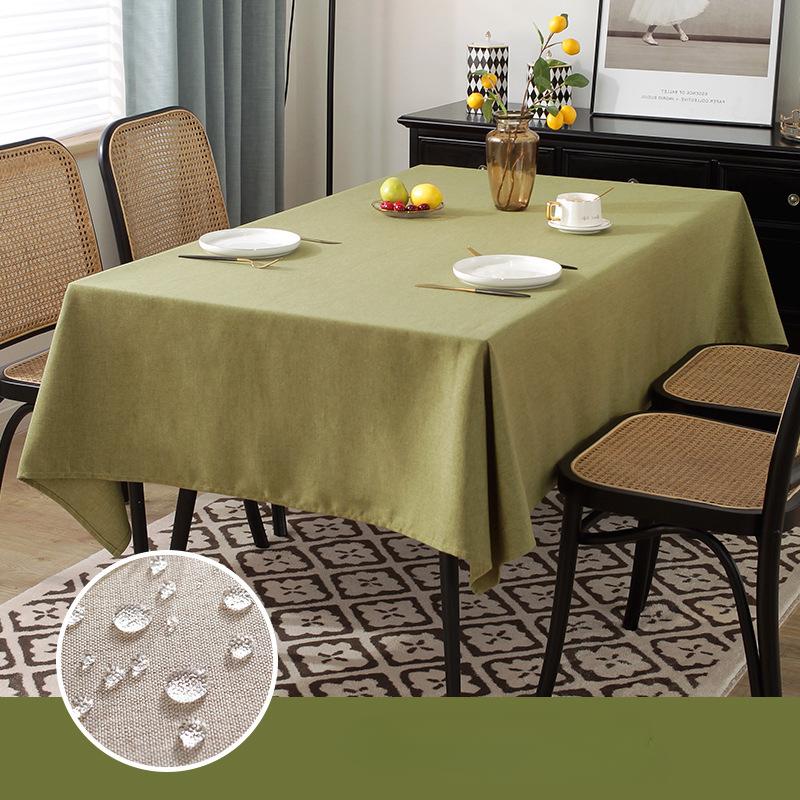 Простая однотонная скатерть — фото 6