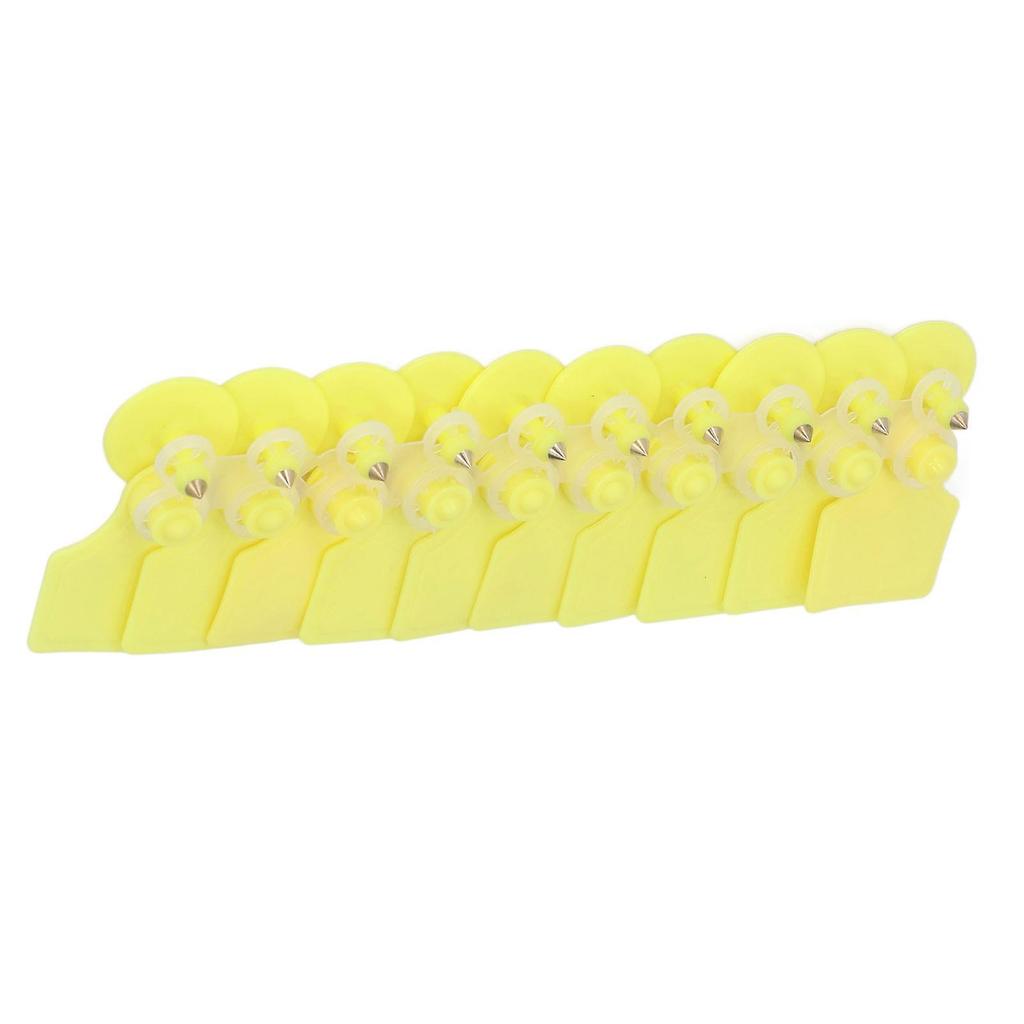 50er Set Ohrmarke Blank Gelb Schaf Schwein Rind Vieh Kennzeichnung Ohrmarke für Tierhaltung