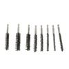 8PCS Pipe Brush 304 Stainless Steel Hex Shank Bore Cleaning Brushes Set for Deburring