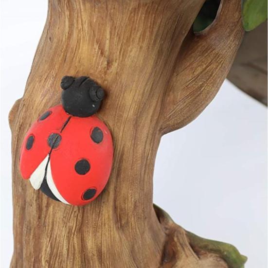 Sunflower Bird Bath Flower Pedestal Birdbath Sunflower Water Bowl Birdseed Tray