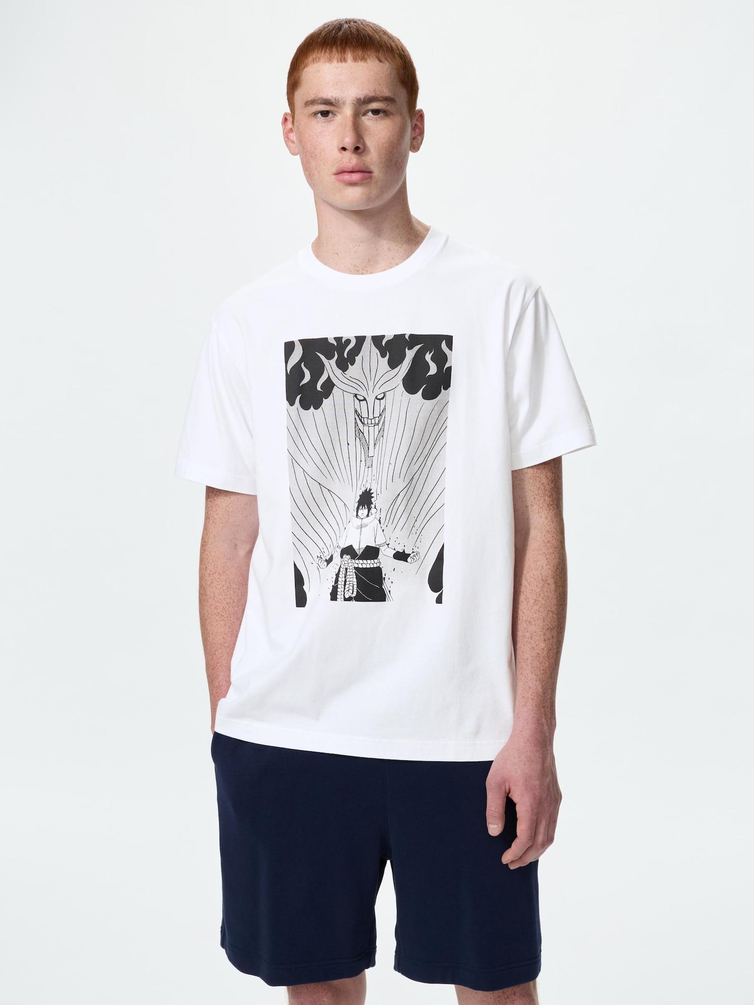 Uniqlo Япония Манга Ut Shueisha 100-летие narUto 00 WHITE/XS
