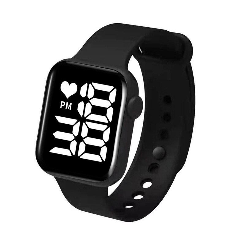 

2026 LED Digital Watch for Kids Sports Waterproof Watches Boy Girl Childrens Watch Electronic Clock чёрный