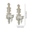 2 Pieces Candlestick Candle Holder Versatile Decorative Iron Ornament for Parties Anniversary Fireplace Living Room Tabletop