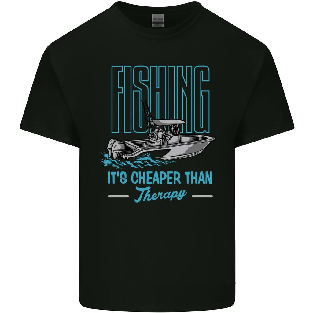 Fishing Its Cheaper Than Therapy FisherUnisex Unisexs Light Cotton TShirt