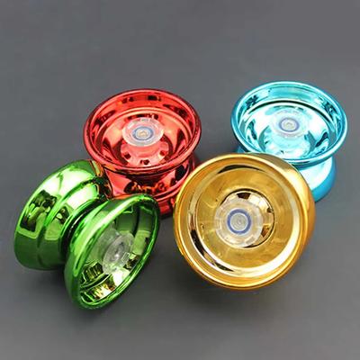 4 Farben Kids Magic Yoyo Reaktionsschnelle Hochgeschwindigkeits-Yo-Yo aus Aluminiumlegierung CNC-Drehmaschine mit sich drehender Schnur für Jungen und Mädchen