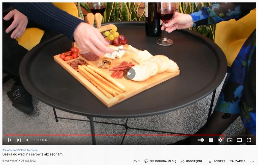 Cheese Board Serving Tray Snack Platter Cold Cuts Knives Stand