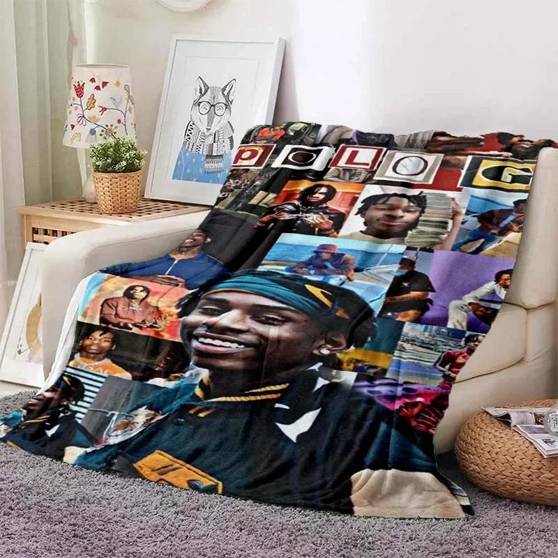 Hip Hop Rapper Blanket Rod Wave Flannel Blanket Soft Warm Throw Bedroom Decor Napping Couch Sofa Bed Chair Cover for Boys Girls
