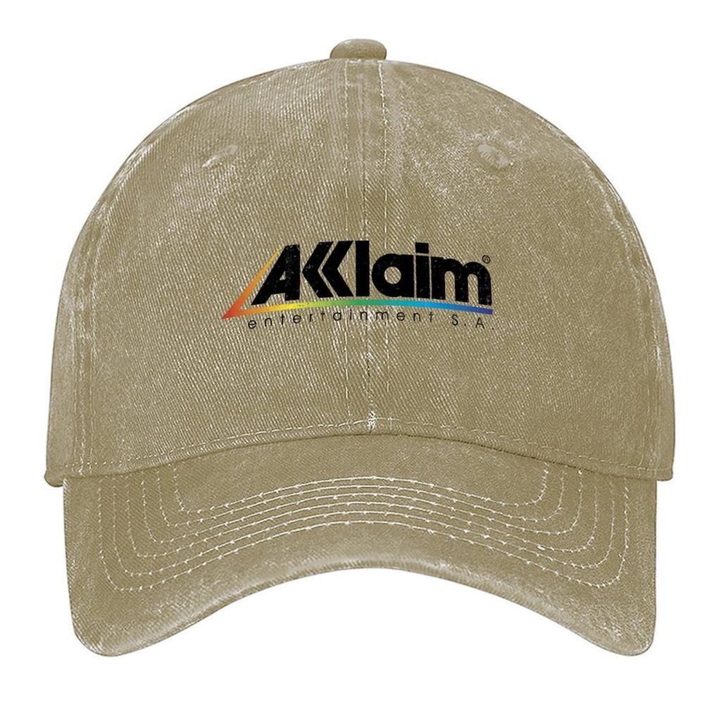2026 Acclaim Entertainment Retro Video Game Company Logo With Weathered Effect Baseball Cap