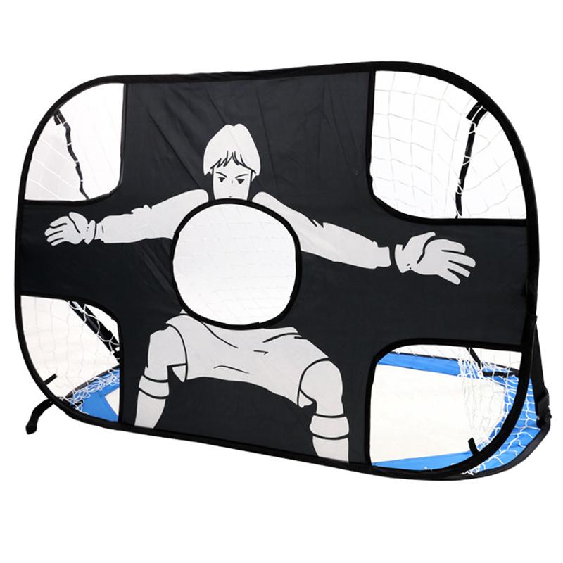Foldable Football Goal Nylon Soccer Goal Kids And Adults Football Target Net For Playground Backyard Indoor Outdoor Training