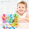 4pcs/set Wooden Clothes Wearing Rope Handmade Threading Game Montessori Educational Toys Kids Hand-eye Coordination Training