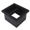 Coffee Knock Box Bottomless Embedded Rectangle Rubber Steel Coffee Disposal Box for Kitchen Coffee