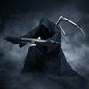 Grim Reaper Pen Holder Gothic Black Cloak Skeleton Pencil Holder 3D Printed Cool Pen Stand for Students Adults Office Desk Accessory