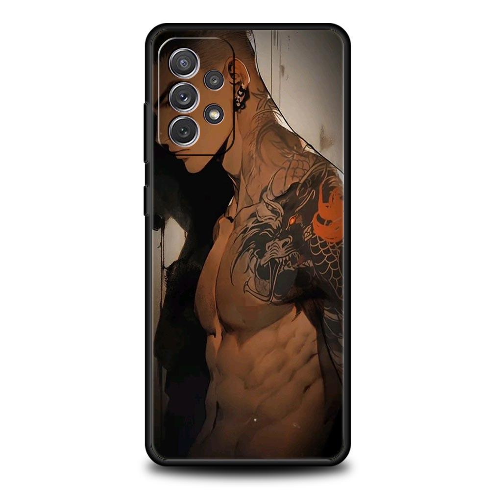 

Phone Case for Samsung Galaxy A13 A15 A17 A07 A21S A22 A23 A25 A31 A73 A32 A52 A52S A41 5G Soft TPU Shell Sexy Muscle Man Fundas Samsung A21s