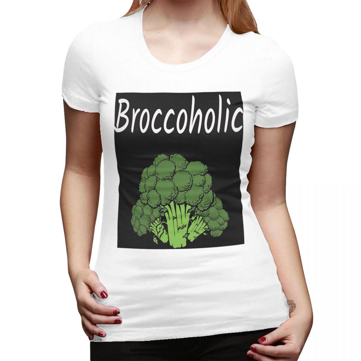 

Fresh Raw Broccoli TShirt for Women Crew Neck Streetwear T Shirts Womens Short Sleeve Summer Clothes Tops S