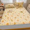 New Winter Milk Velvet Fitted Sheet, Single Piece Thickened Milk Velvet Cartoon Quilted Fitted Sheet, All-inclusive Anti-slip Bed Sheet