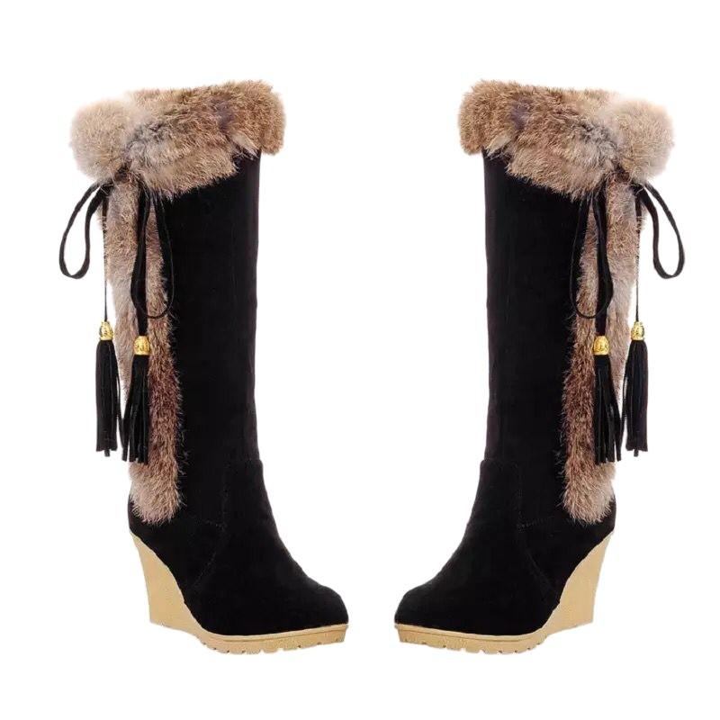 New Large-size Platform Boots, High Boots, Snow Boots, Women's Shoes