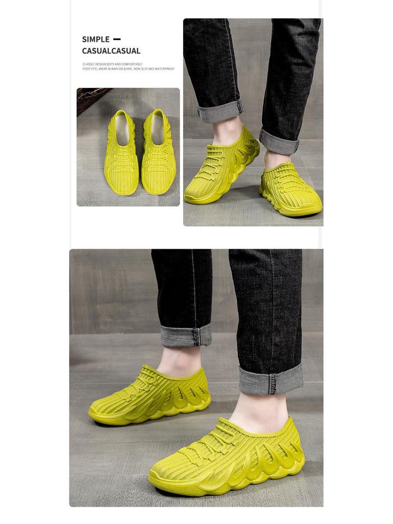 Fashionable Waterproof Rubber Rain Boots for Men & Women - Comfortable Short Style for Outdoor Wear