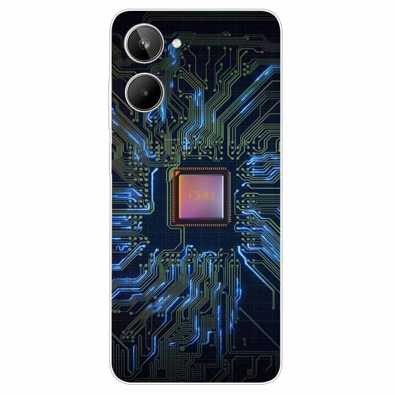 For Realme 10 4G Case 6.4'' Soft TPU Cats Lions Protection Silicone Phone Covers for Realme 10 Case 2022 Clear Realme10 RMX3630