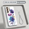 INS Watercolor Floral Case For Samsung S26 Ultra S25 FE S24 S24 Plus A57 A37 A17 A56 A36 A16 A55 A35 A15 A54 5G Hybrid Magnetic Matte Cover