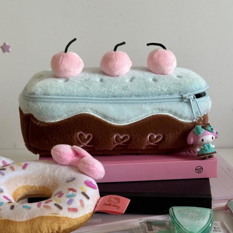 

Cherry Cake Pencil Case - Adorable Makeup & Stationery Bag for Girls