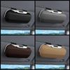 Press Switch Car Glasses Box Sun Visor Glasses Holder Internal Soft Fabric Scratch Resistant Shock-Proof Eyeglasses Storage Case