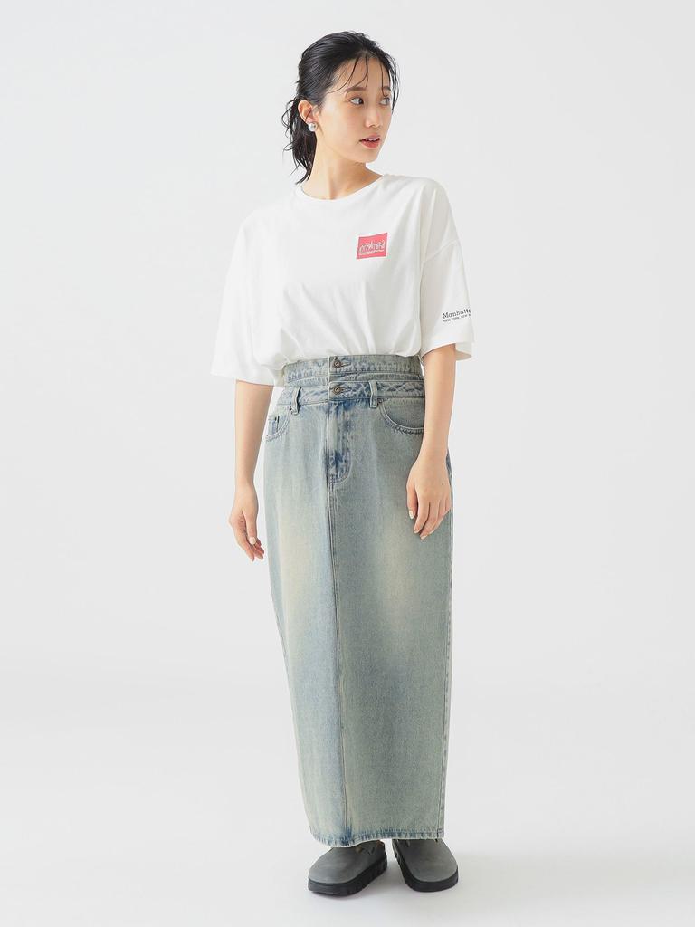 B:MING LIFE STORE by BEAMS S/S TEE Manhattan Portage Short Sleeve Print T-Shirt Women's White One Size