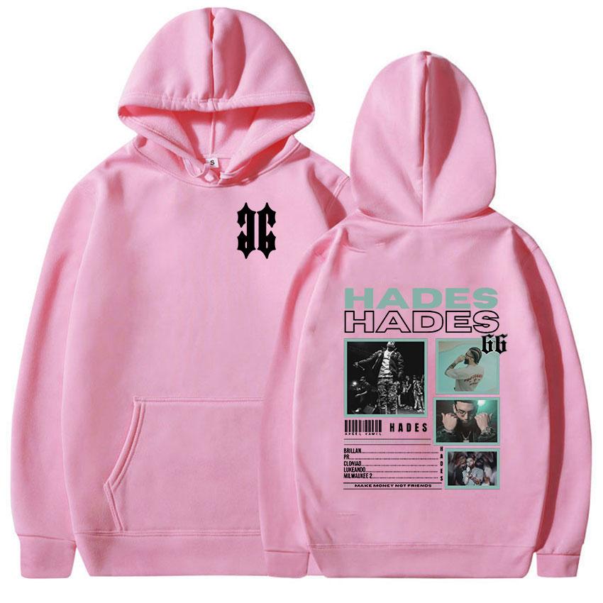 Rapper Hades 66 Tour 2024 New Hoodie Men's Hip Hop Fleece Pullover Sweatshirt Man Retro High Quality Fashion Hoodies Streetwear