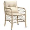 VidaXL Garden Dining Set with Cushions 7 Pcs, Patio Table and Chairs, Outdoor Furniture Terrace, Modern, 3212143
