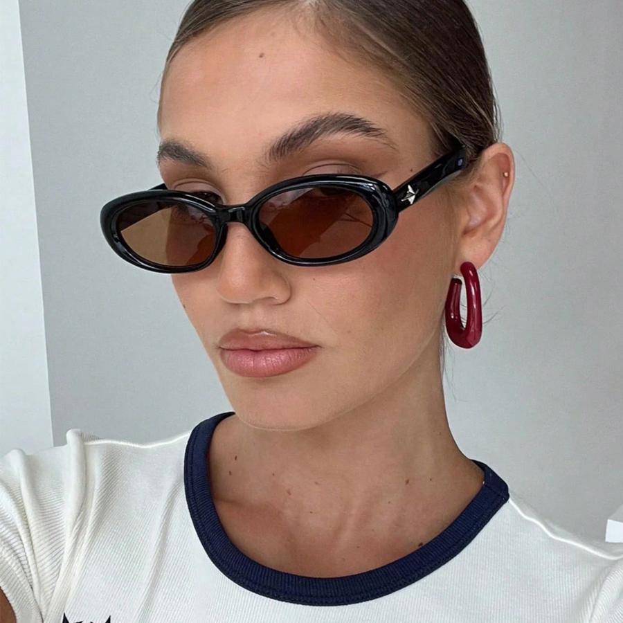 Fashion Small Frame Oval Shape Sunglasses Classic Men's Vintage Sun Glasses Women Outdoor Leisure Eyewear UV400